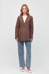 Monche Çift Cepli Oversize Keten Ceket