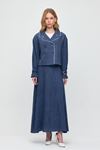 Monche Etekli Oversize Batik Desenli Takım