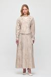Monche Etekli Oversize Batik Desenli Takım