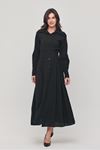 Monche Korsajlı Oversize Pamuklu Elbise